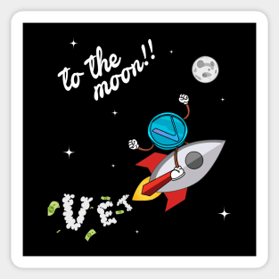 Vet to the moon !! Sticker